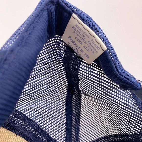 VINTAGE 70s KPL Gas Service Triple Star Mesh Trucker Hat Cap - Picture 8 of 9